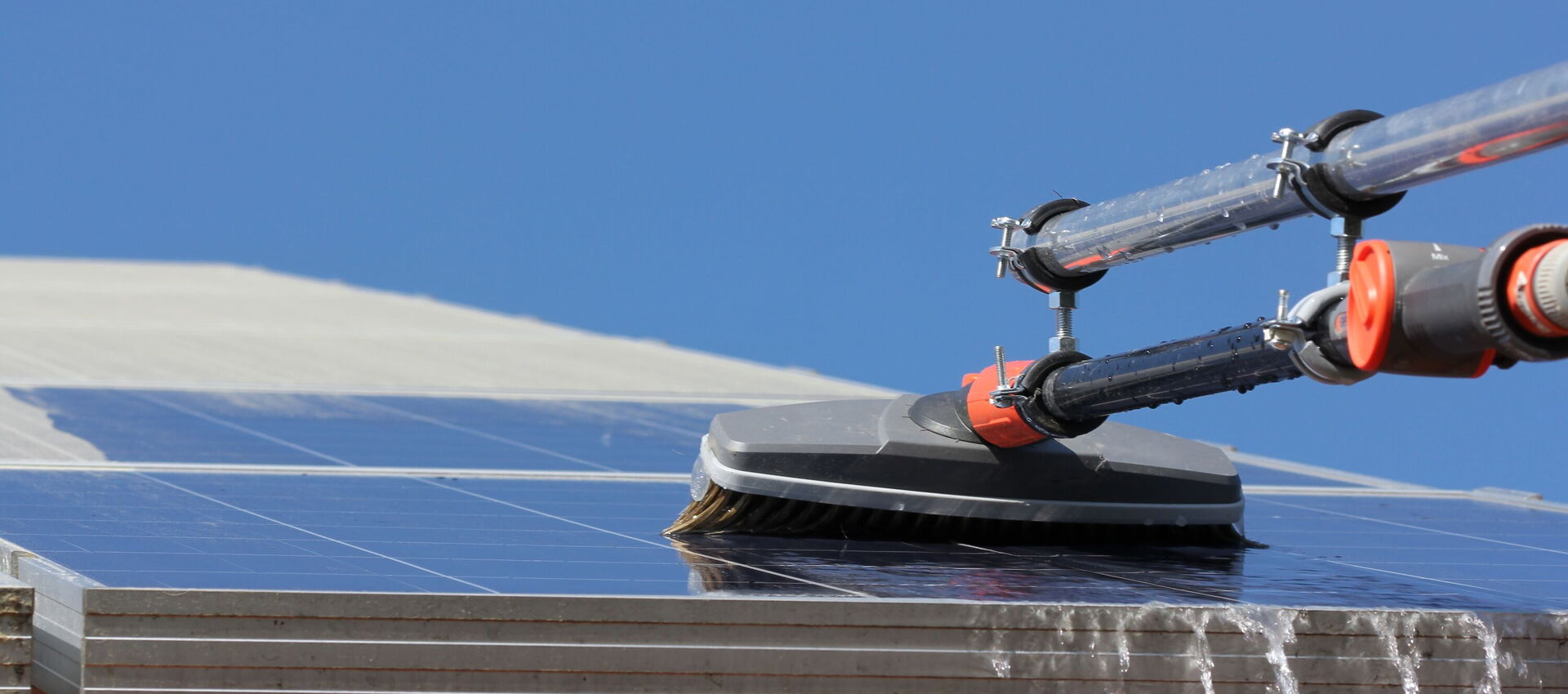 Reinigung einer Photovoltaikanlage