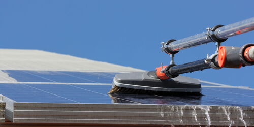 Reinigung einer Photovoltaikanlage